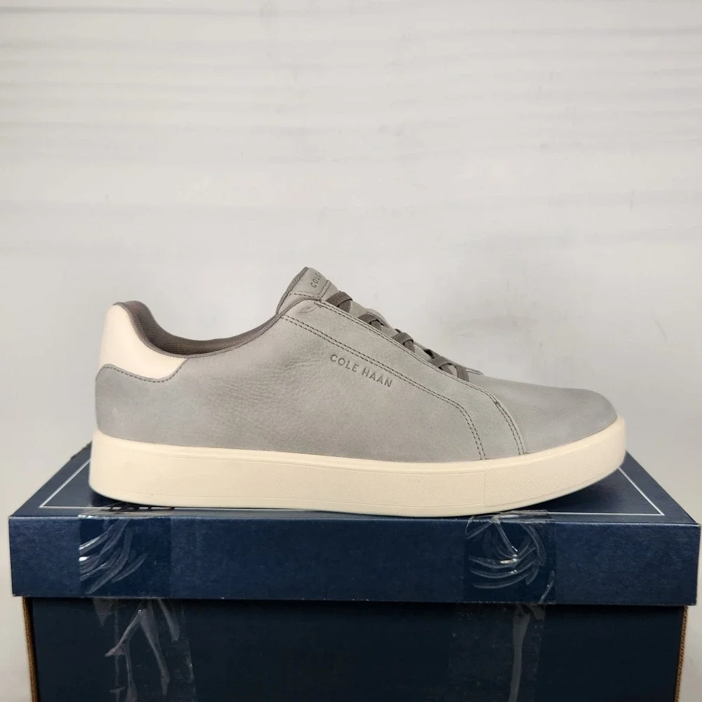 Cole Haan GrandPro Luxe Slip On Sneaker Sea Stone Nubuck Grey C40820 Mens 10.5 M